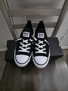 Converse Black and White Low Top Sneakers